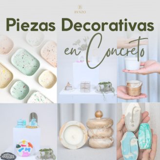 Piezas decorativas en concreto